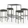 vidaXL 3064821 Outdoor Bar Set, 1 Table incl. 4 Chairs