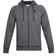 Under Armour Rival Fleece Full Zip Hoodie - Pitch Gray Light Heather/Onyx White