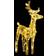 vidaXL Reindeers & Sleigh White Christmas Lamp 21.7" 5