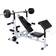 vidaXL Weight Bench with Weight Stand Barbell and Dumbbell Set 120kg
