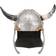 vidaXL Fantasy Viking Helmet Larp Silver Steel