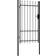 vidaXL Fence Gate Single Door with Spike Top 39.4x88.6"