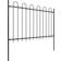 vidaXL Garden Fence with Hoop Top 334.6x66.9"