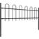 vidaXL Garden Fence with Hoop Top 334.6x43.3"