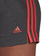 adidas Essentials Slim 3-Stripes Shorts Women - Dark Grey Heather/Semi Turbo