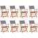 vidaXL 3086965 8-pack Garden Dining Chair