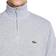 Lacoste Zippered Stand Up Collar Cotton Sweatshirt - Silver Chine