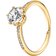 Pandora Sparkling Crown Solitaire Ring - Gold/Transparent