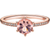 Pandora Sparkling Crown Solitaire Ring - Rose Gold/Pink/Transparent