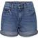Noisy May Smiley Normal Waist Denim Shorts - Medium Blue Denim
