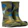 Joules Roll Up Flexible Printed Wellies - Green Dinos