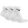 Nike Everyday Cushioned Training Ankle Socks 3-pack - White/Black
