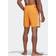 adidas Classic-Length 3-Stripes Swim Shorts - Orange Rush/White