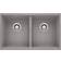 Blanco Precis 516319 Undermount Equal Double Sink Bowl in Metallic
