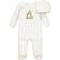Little Me Giraffe Footed One-Piece & Hat - White (L643855)