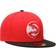 New Era Atlanta Hawks Official Team Color 2Tone 59Fifty Fitted Cap - Red/Black