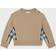 Burberry Check Panel Cotton Sweatshirt - Archive Beige (80514561)