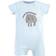 Touched By Nature Organic Cotton Rompers 2-Pack - Endangered Elephant