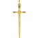Thomas Sabo Sword Pendant - Gold/Black