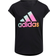 adidas Girl's Scoop Neak T-Shirt - Black (EX4645)