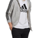 adidas Essentials French Terry 3-Stripes Full-Zip Hoodie - Medium Grey Heather/Black