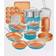 Gotham Steel - Cookware Set with lid 20 Parts