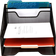 Mesh Desk Organizer 5 Trays Desktop Document Letter Tray 2-pack