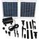 Sunnydaze Solar Pump and Panel Fountains Kit with 2 Spray Heads