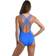 La Blanca Island Goddess Multi-Strap Cross-Back One Piece Swimsuit - Capri Blue