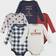 Hudson Baby Cotton Long-Sleeve Bodysuits 5-pack - Apple Orchard