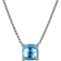 David Yurman Châtelaine Pendant Necklace - Silver/Hampton Blue Topaz/Diamonds