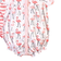 Hudson Baby Cotton Rompers 3-pack - Coral Flamingo (10152748)