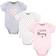 Hudson Short Sleeve Bodysuits 3-pack - Girl Mommy (10152971)