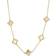 Adornia Station Chain Necklace - Gold/White