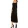 Mac Duggal One-Shoulder Long Sleeve Chiffon Midi Dress - Black