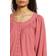Lucky Brand Embroidered Peasant Blouse - Baroque Rose