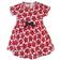 Touched By Nature Girl's Flowers Organic Dress 2-pack - Red