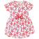 Touched By Nature Girl's Coral Roses & Stripes Organic Dress 2-pack - Blue/Pink