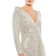 Mac Duggal Sequin Wrap Evening Gown - Silver