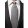 Eton Solid Silk Tie - Grey