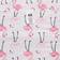 Hudson Flannel Burp Cloth 4-pack Flamingo