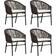 vidaXL 3099228 Patio Dining Set, 1 Table incl. 4 Chairs
