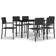 vidaXL 3099266 Patio Dining Set, 1 Table incl. 6 Chairs