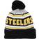 New Era Pittsburgh Steelers Declare Cuffed Knit Beanies with Pom Youth