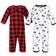 Hudson Premium Quilted Coveralls 2-pack - Buffalo Plaid Bear (10119016)