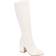 Journee Collection Tavia Extra Wide Calf - White