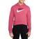 Nike Girl's Sportswear Club Fleece Pullover Hoodie - Archaeo Pink/Rush Maroon