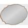 Kate and Laurel Leanna Scalloped Oval Wall Mirror 24x36"