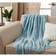 Saro Lifestyle Knitted Design Blankets Blue (152.4x127)