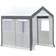 OutSunny Walk-in Garden Greenhouse 8x6ft Stainless Steel Plastic